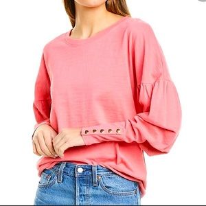 NATION LTD Giada Blouson-sleeve Top